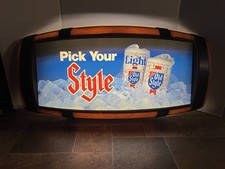 1980s Old Style Beer Light Up