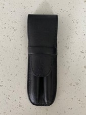 Kingsley Black Leather Pen Case