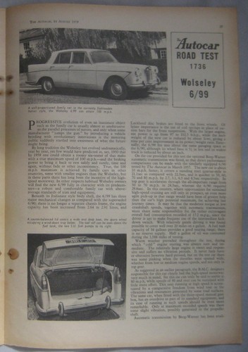 1959 wolseley original - 1959,