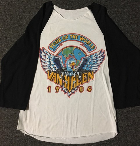 Vtg 1984 van halen - van, world
