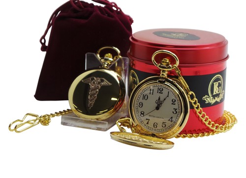 Personalised caduceus gold - personalised,