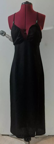 Zara black strappy - black, linen