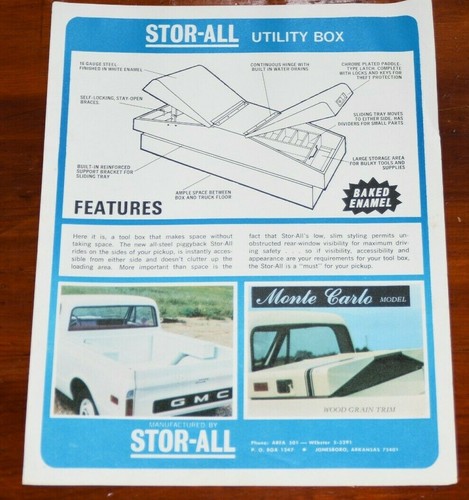 Vtg 1971 advertising stor all - 1971, stor-all