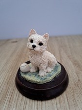 Border Fine Arts First Friends FF9A Terrier White Westie Terrier Dog Figurine