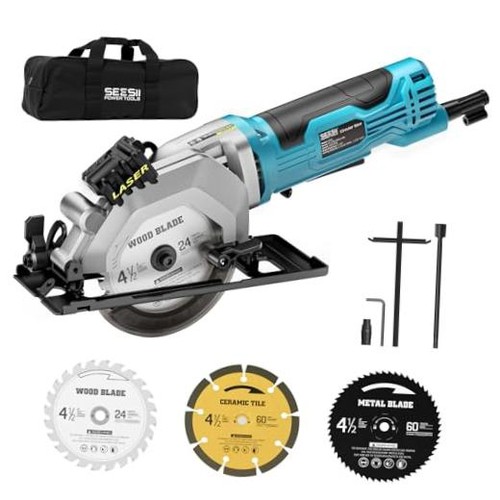 Mini circular saw with laser - saw,