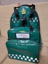SP Parabag First Responder AED & Oxygen Backpack - TPU, Heavy-Duty, Green USED