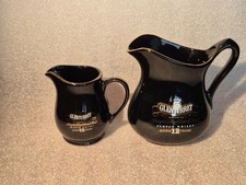 2 x Glenturret Highland Malt Scotch Whisky  Ceramic Water Jugs   Pub Home bar
