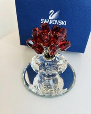 Swarovski Crystal Red Flower