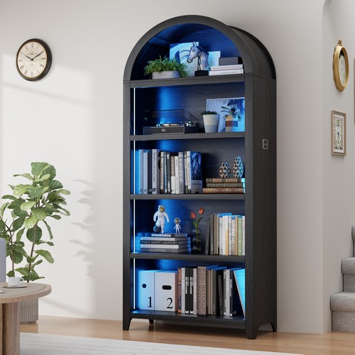 Arched display cabinet with - arched,