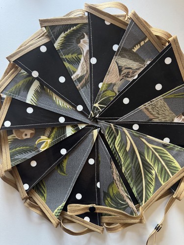 Handmade oilcloth bunting - oilcloth,