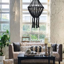 Macrame Large Drop Chandelier