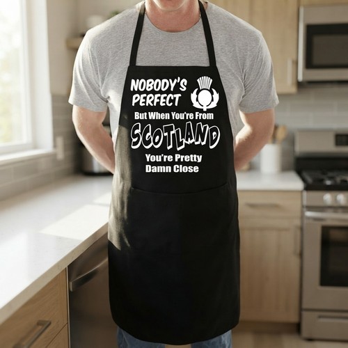 Novelty scottish bbq apron - scottish,