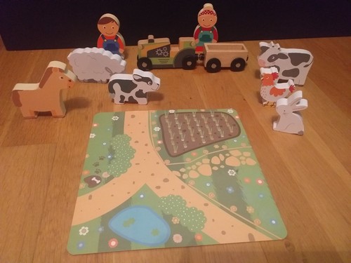 Wooden farm play set - play,