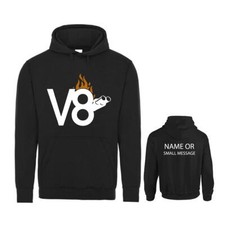 V8 Muscle Car Engine Birthday  Hoodie Personalised Gift Custom
