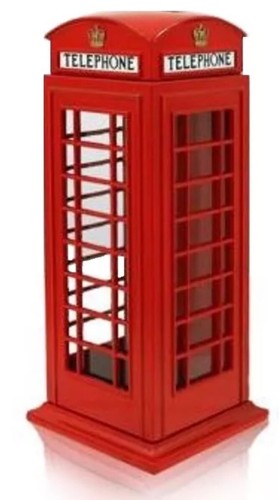 London red telephone box money - london,