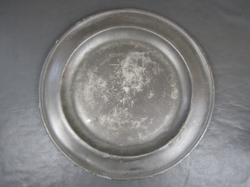 Antique pewter charger - antique,