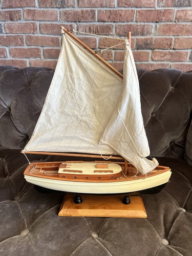Decorative wooden sailboat - decorative,