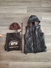 Equestrian Black Chevalibe Gilet/GPA Bag/Crop and Mark Todd Brown Beanie, Size S