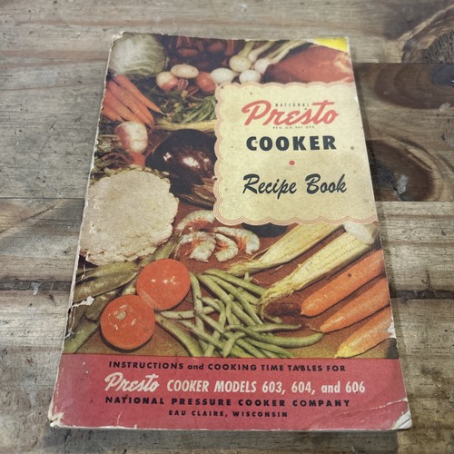 Presto cooker recipe book - cooker,