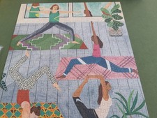 Jigsaw 500pc by Talking Tables - A pick me up puzzle entitled YOGA - Complete