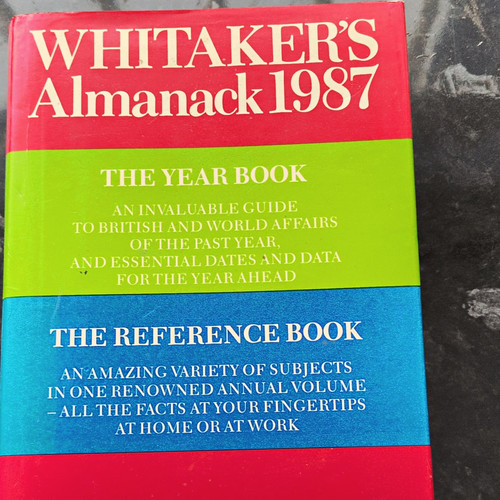 Whitaker almanack 1987 - almanack,