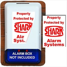 1 x Burglar Alarm Box Stickers Security Signs for Home Business Portrait Warning