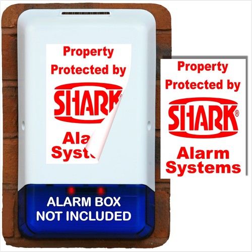 Burglar alarm box stickers - burglar,