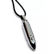 Silver Bullet Pendant Necklace