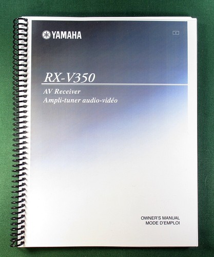 Yamaha v350 instruction - yamaha, rx-v350