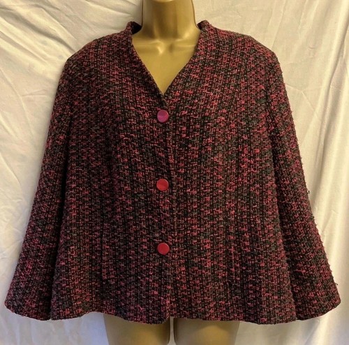 Eastex wool mix tweed pink - eastex,