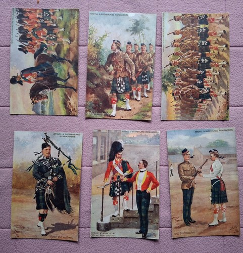 Postcards tucks set of 6 - -,