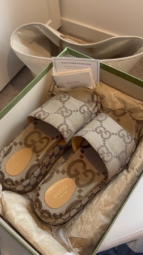 Gucci maxi canvas platform - gucci,