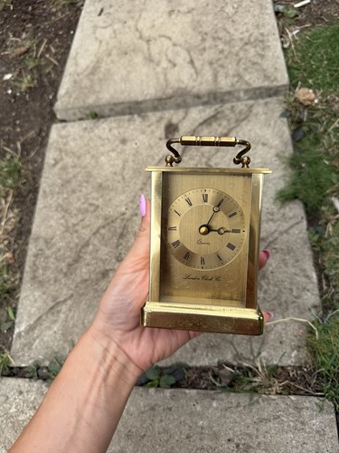 Vintage brass carriage - brass,