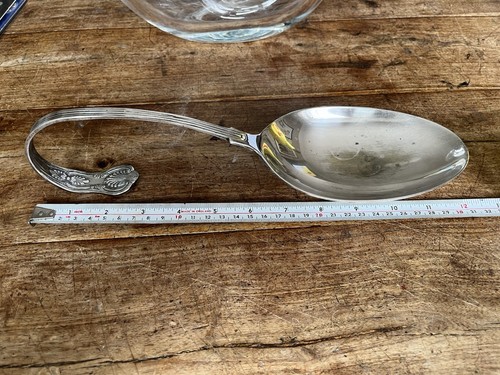 Antique silver plated serving - silver,
