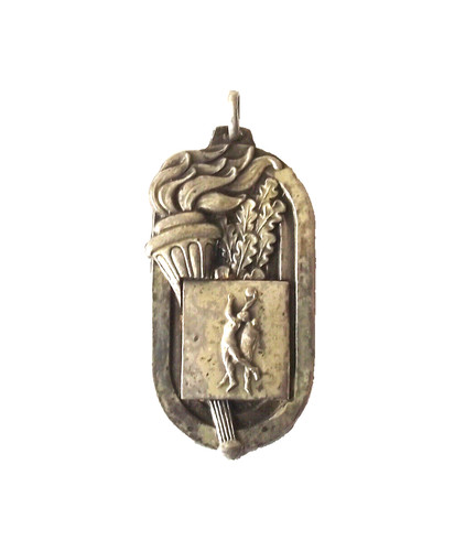 Vintage olympic torch oak - torch,