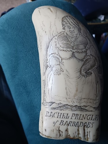 Vintage faux scrimshaw - vintage,