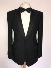 TED BAKER - Mens BLACK WOOL DINNER SUIT - 44 Reg - W38 L34 - GORGEOUS TUXEDO