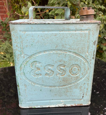 Vintage Original Esso 2 Gallon Fuel Can Esso Petrol Can