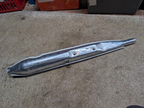 Vintage moped exhaust silencer - exhaust,