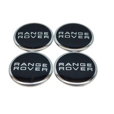 CAPS RANGE ROVER HUB CAP 63mm  BLACK CHROME CENTRE CAPS L322 EVOQUE SPORT VOGUE