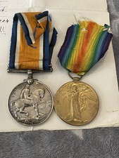 WW1 MEDAL PAIR JOHN DAVIS 5455 SOUTH AFRICA INFANTRY CORPS FREEPOST UK