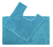 Chenille Bobble Bath Mat Set