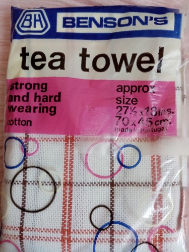 Vintage 1970s cotton - cotton, towel