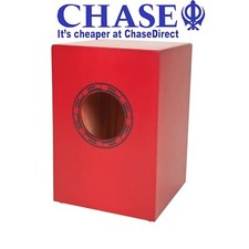 Performance Percussion Cajon Drum Box With Padded Carry Bag - Red