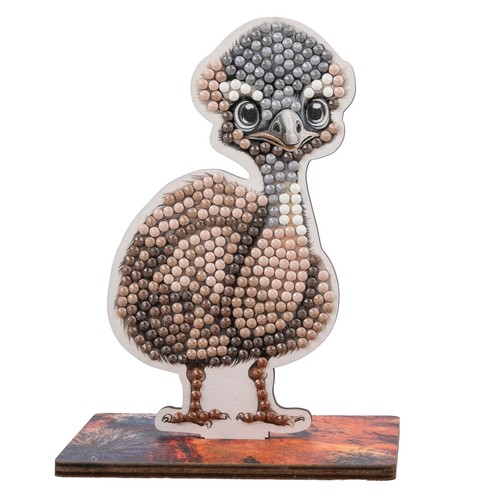Emu wildlife crystal art - crystal,