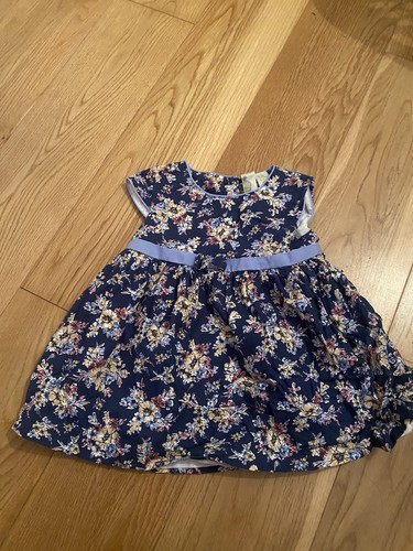 Navy floral dress age 18 - dress, 12/18