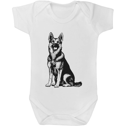German shepherd sitting - 'german,