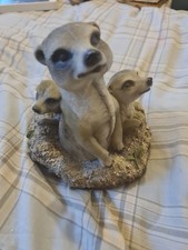 Meerkat Family Statue Figurine