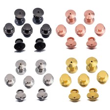 5/10/20/30pcs Locking Pin Backs Metal Keepers Badge Fastener Findings Jewellery