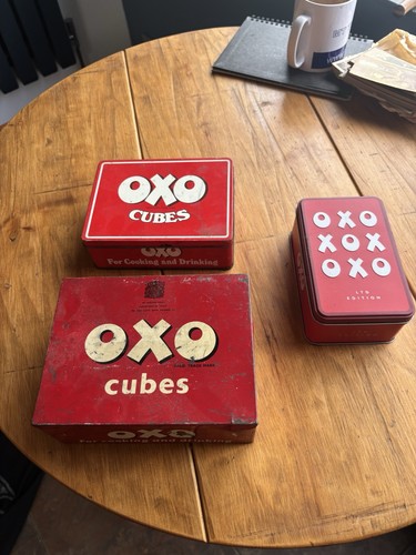 Oxo tins collectible metal - tins,